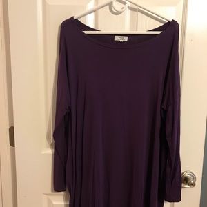 Dark Purple Piko Shirt
